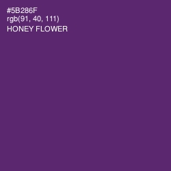 #5B286F - Honey Flower Color Image